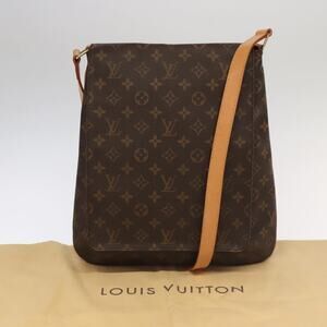 Louis Vuitton Monogram Musette Shoulder Bag Brown